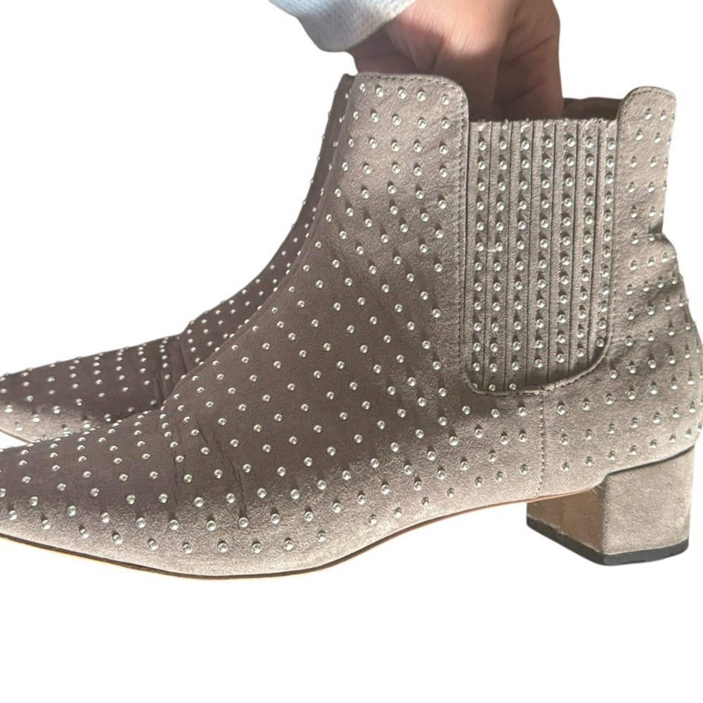 Topshop Tan Studded Ankle Booties